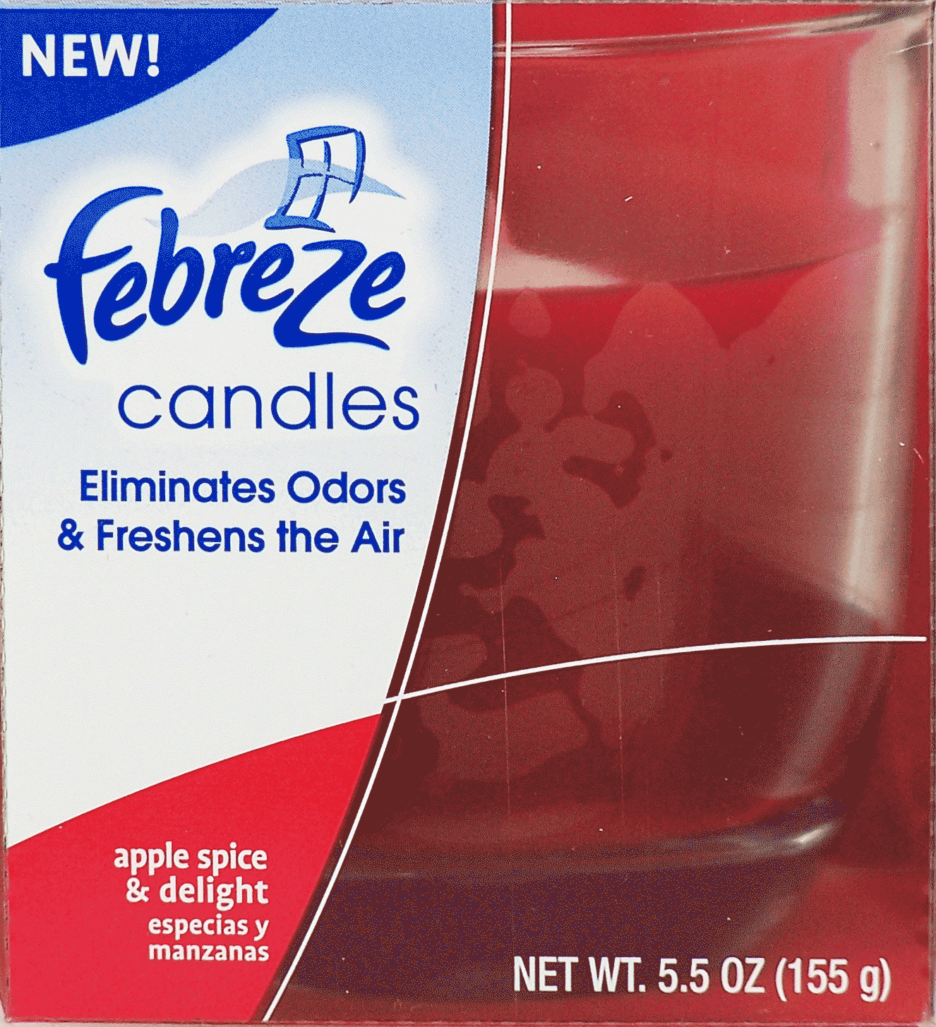 Febreze&nbsp;&nbsp;candle, eliminates odors & freshens the air, apple spice & delight scent Full-Size Picture